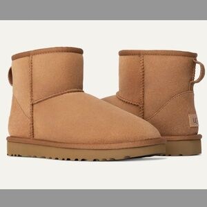 WOMEN'S UGG BOOTS - CLASSIC MINI II - CHESTNUT - SIZE 8 (EU 39)